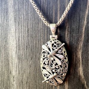 NEW 925 Sterling Silver Dragonfly Pendant